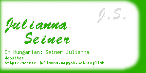 julianna seiner business card